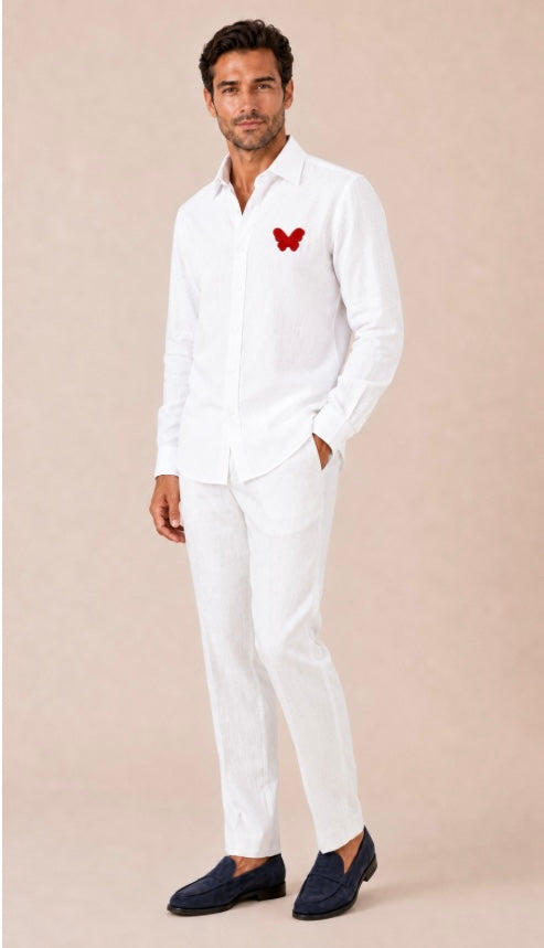 Chemise en lin Signature