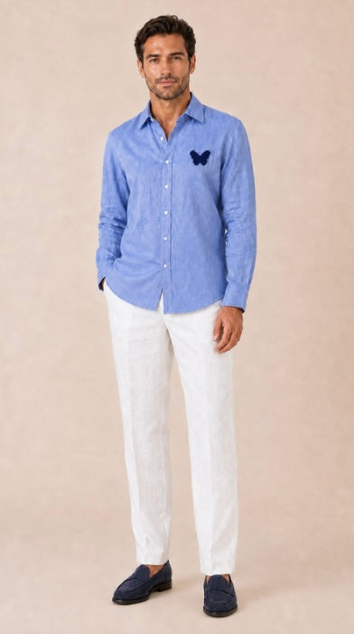 Chemise en lin Signature