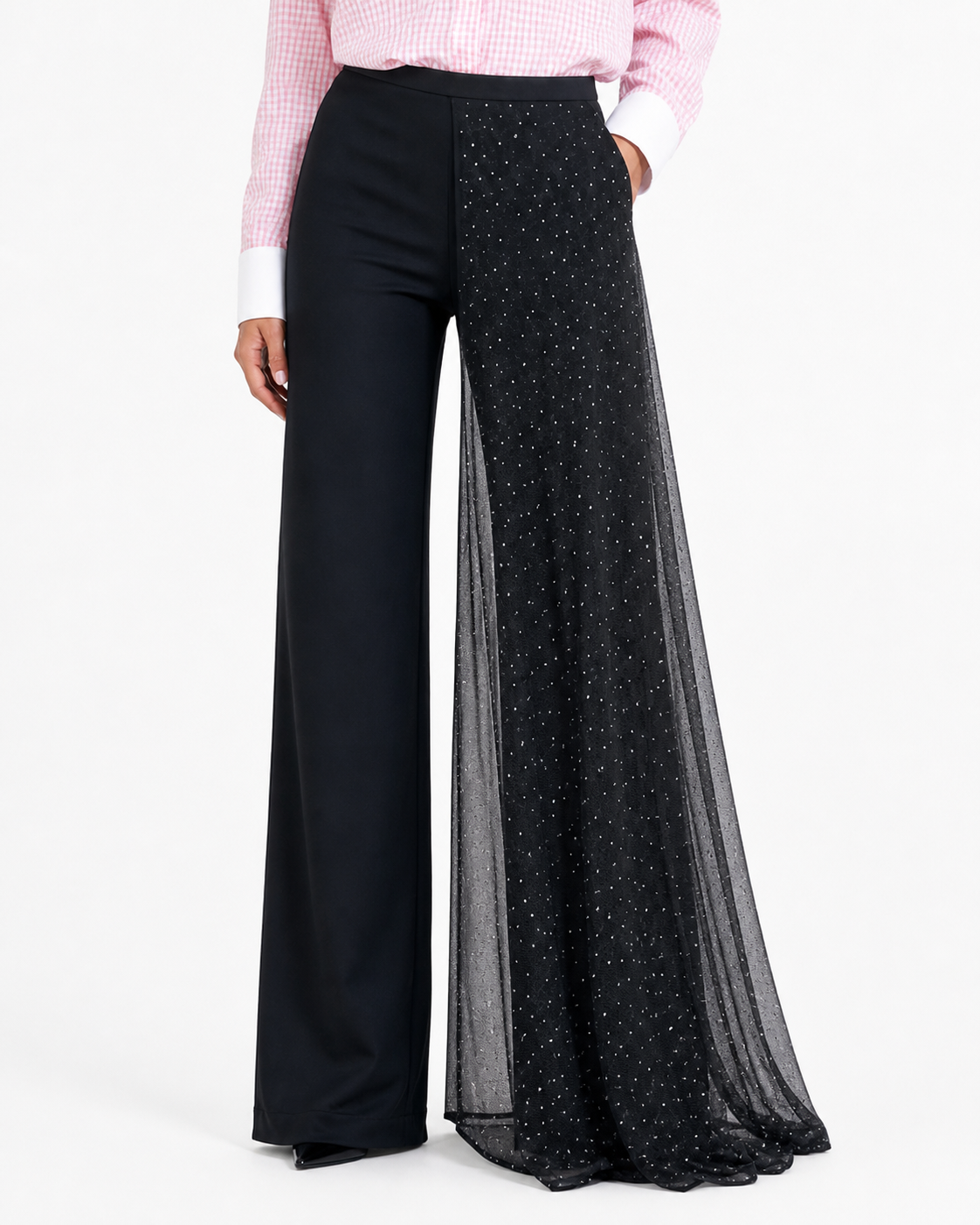 Pantalon "Dentelle à strass"