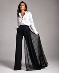 Pantalon "Dentelle Flower power"