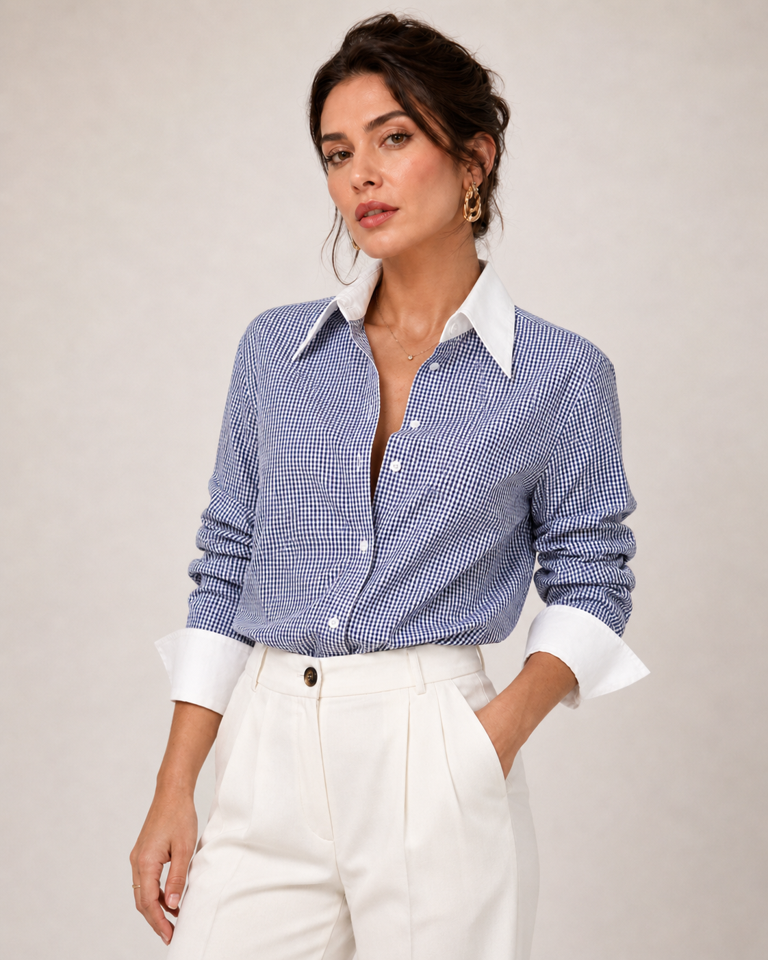 Chemise Vichy Bleu